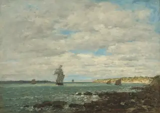 Coast of Brittany, by Eugène Louis Boudin, 1870