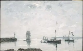 Harbor Entrance, by Eugène Louis Boudin