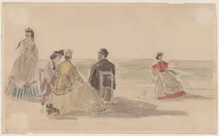 Noon at Deauville, by Eugène Louis Boudin