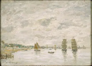 Port Scene, by Eugène Louis Boudin