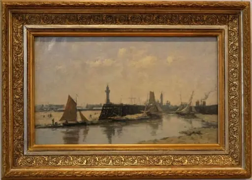 Portul Trouville, by Eugène Louis Boudin