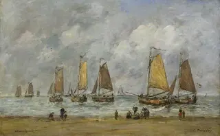 Scheveningen, by Eugène Louis Boudin