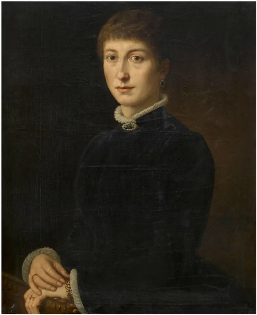 Portrait of Mrs Van Soom, by Eugène Siberdt