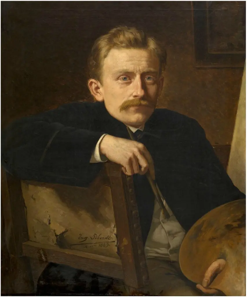 Portrait of the painter Hippolyte Van Soom, by Eugène Siberdt