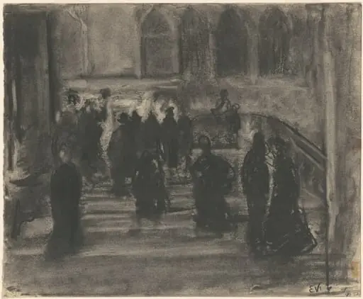 Bridge, Venice, by Eugène Vail