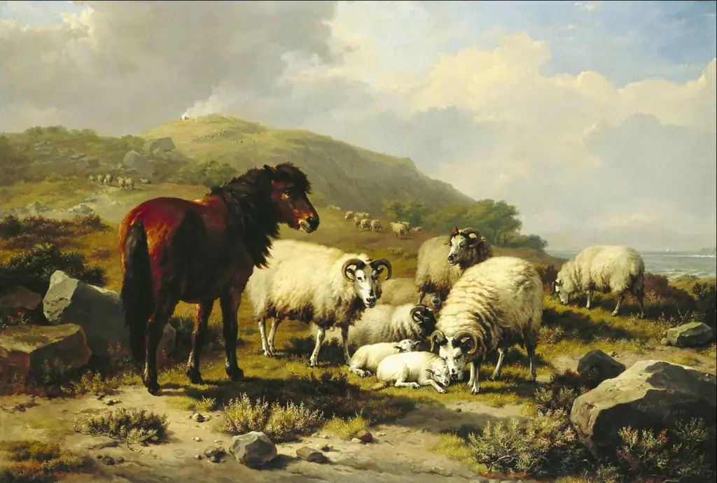 Landscape with Sheep, by Eugène Verboeckhoven