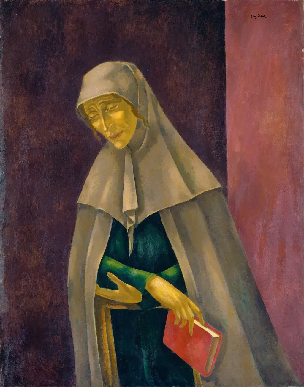 The Nun, by Eugène Zak, oil, 1905
