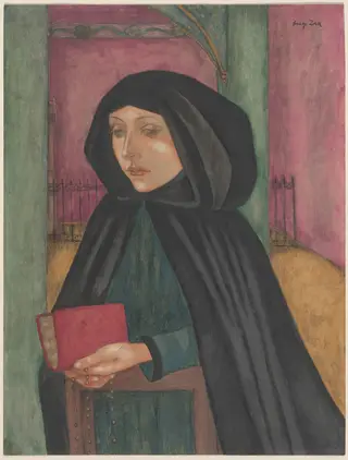 Young Girl Praying, by Eugène Zak