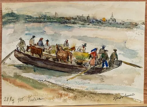 Tulcea - Traversarea Dunării cu „Paromul” înspre Tudor Vladimirescu, by Eugenia Iftodi