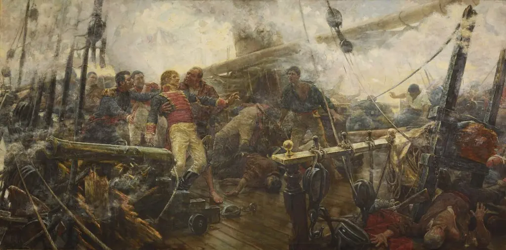 Churruca's Death, by Eugenio Álvarez Dumont