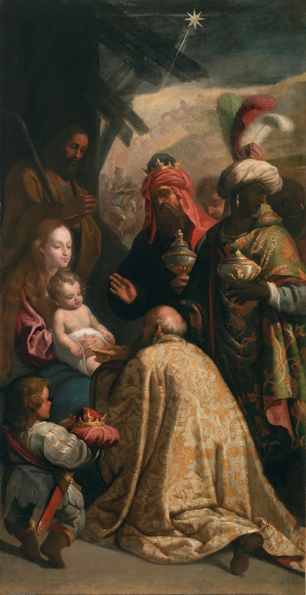 The Adoration of the Magi, by Eugenio Caxés, oil