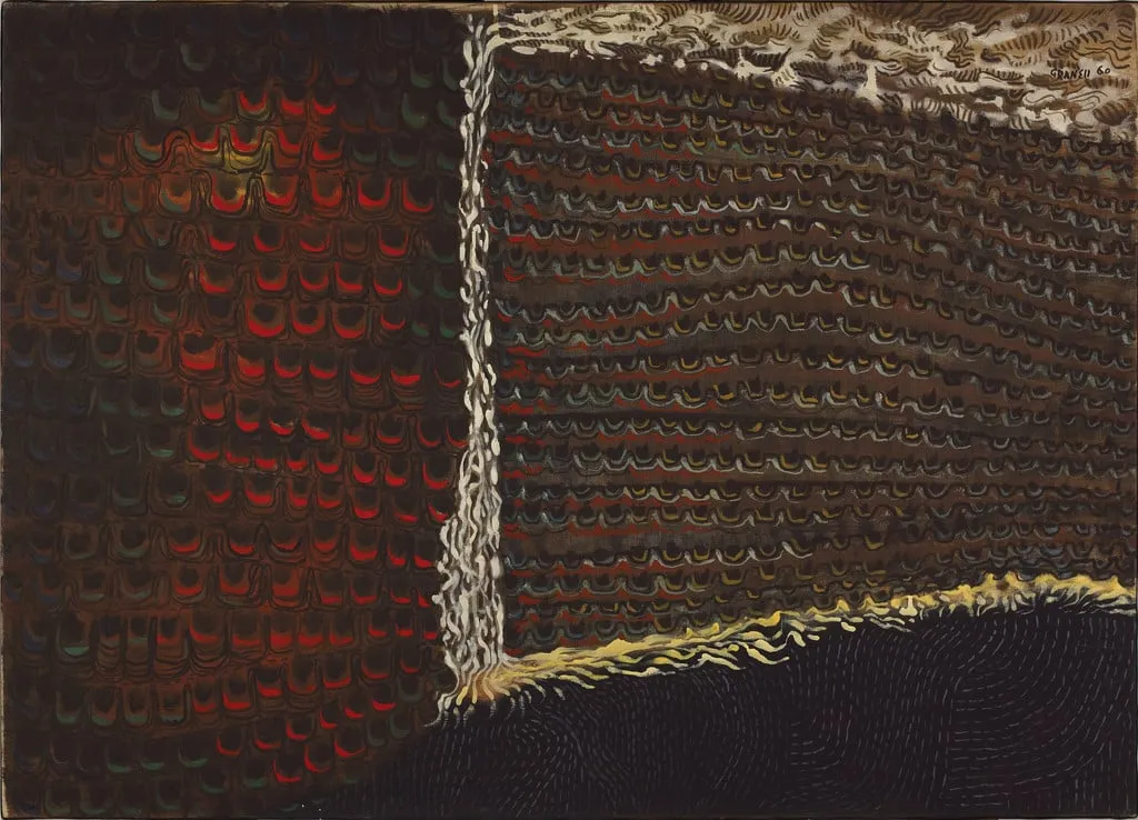 Untitled, by Eugenio Fernandez Granell, oil, 1960