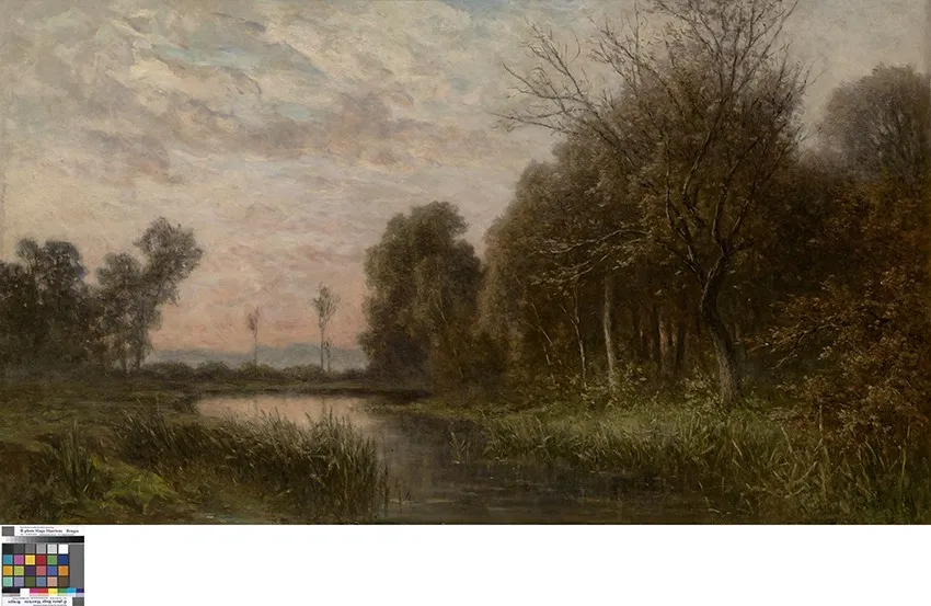 Zonsondergang, by Euphrosine Beernaert, oil, 1831