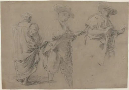 A Judge and Two Gentlemen Lawyers, by Eustache Le Sueur