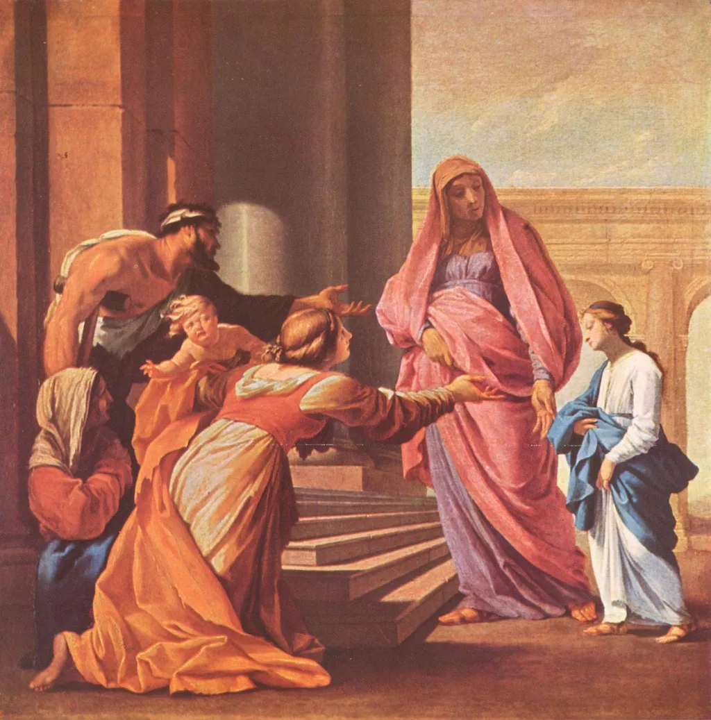 Presentation of the Virgin, by Eustache Le Sueur, oil, 1641