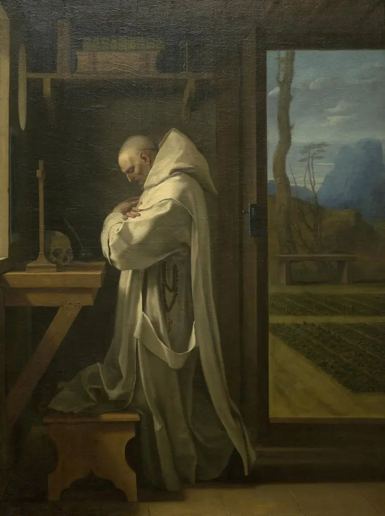 St. Bruno in Prayer, by Eustache Le Sueur