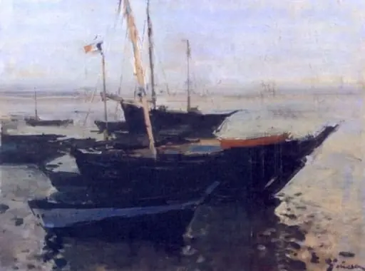 În portul Loctudy, by Eustațiu Stoenescu