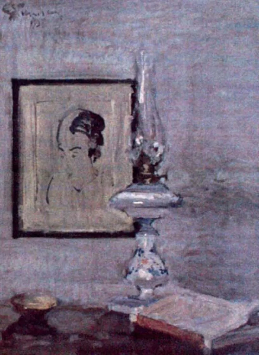 Lampa de la Drăghiceni, by Eustațiu Stoenescu, unspecified, 1938