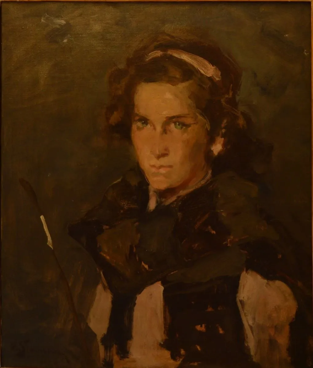 Portret de fată, by Eustațiu Stoenescu, 1939