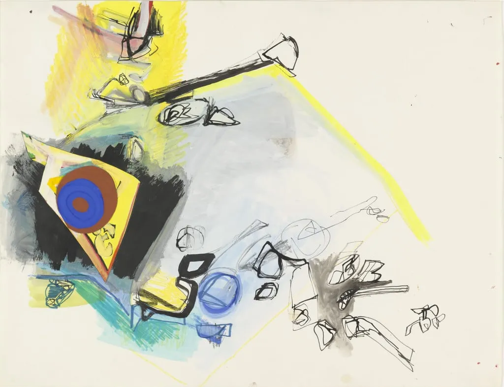 Untitled, by Eva Hesse, gouache, 1964