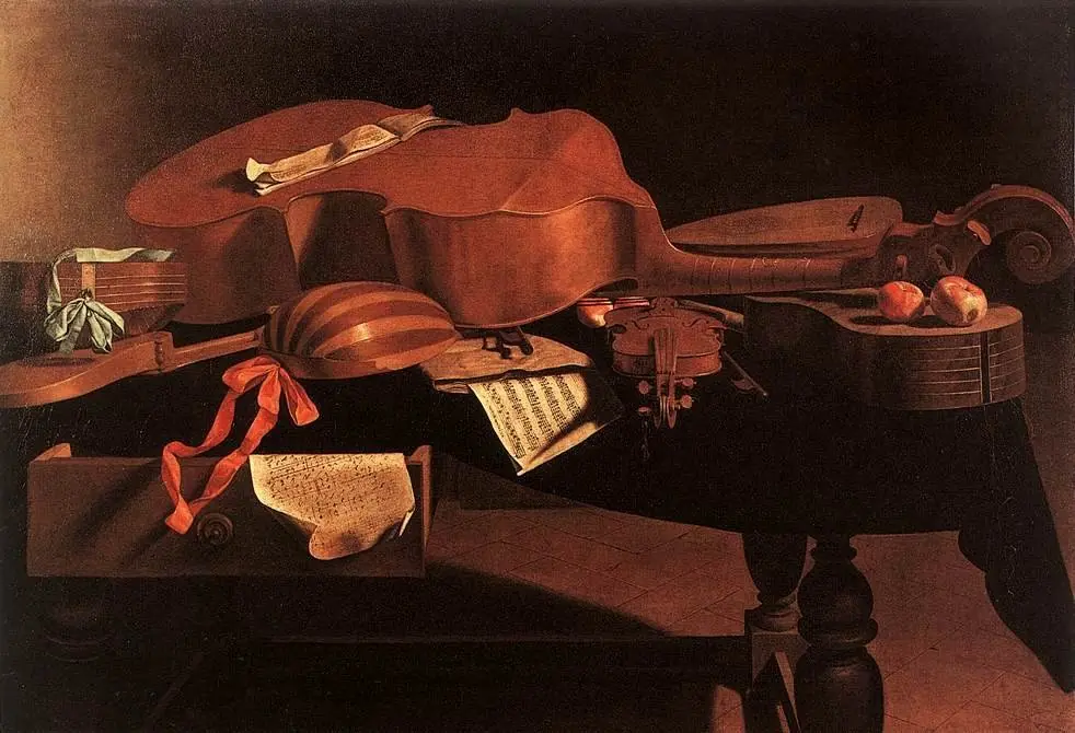 Musical instruments, by Evaristo Baschenis