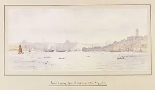 Easter Sunday April 5th. 1896 from H.M.S. "Dryad"