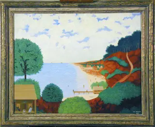 Evening on the Sea Shore, by Torvalt Arnt Hoyer