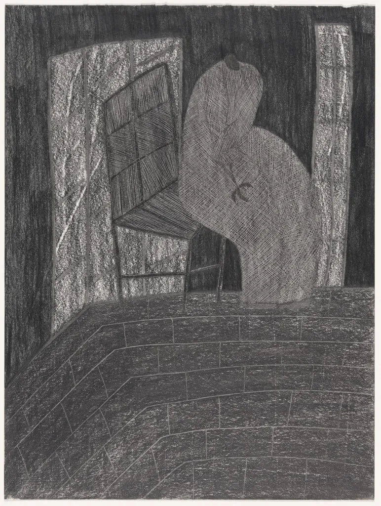 Untitled, by Everlyn Nicodemus, charcoal, 1988