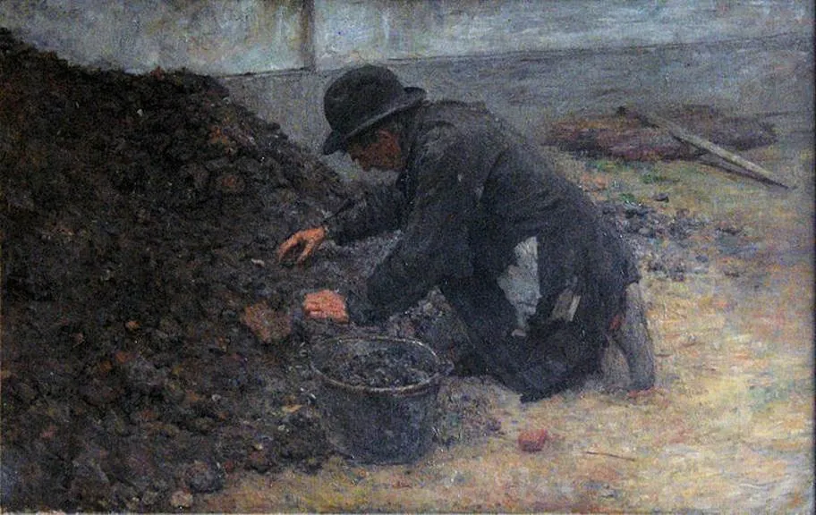 Cinder clearance, by Evert Larock, oil, 1900