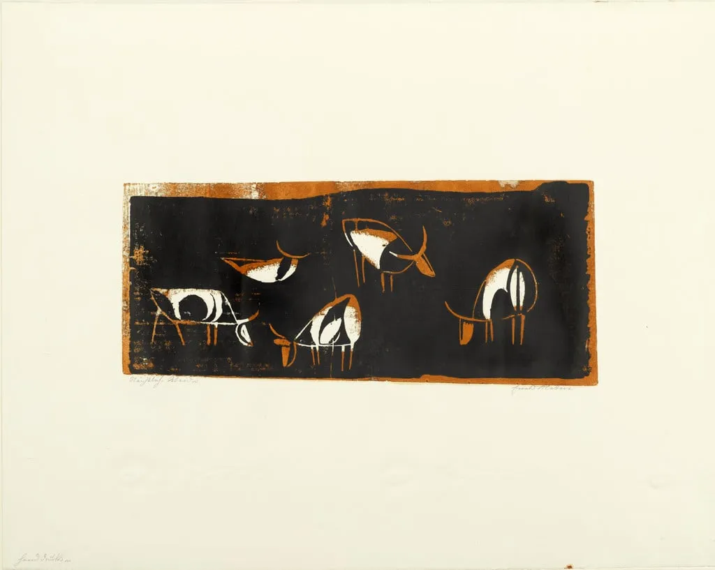 Untitled, by Ewald Mataré, ink, 1929