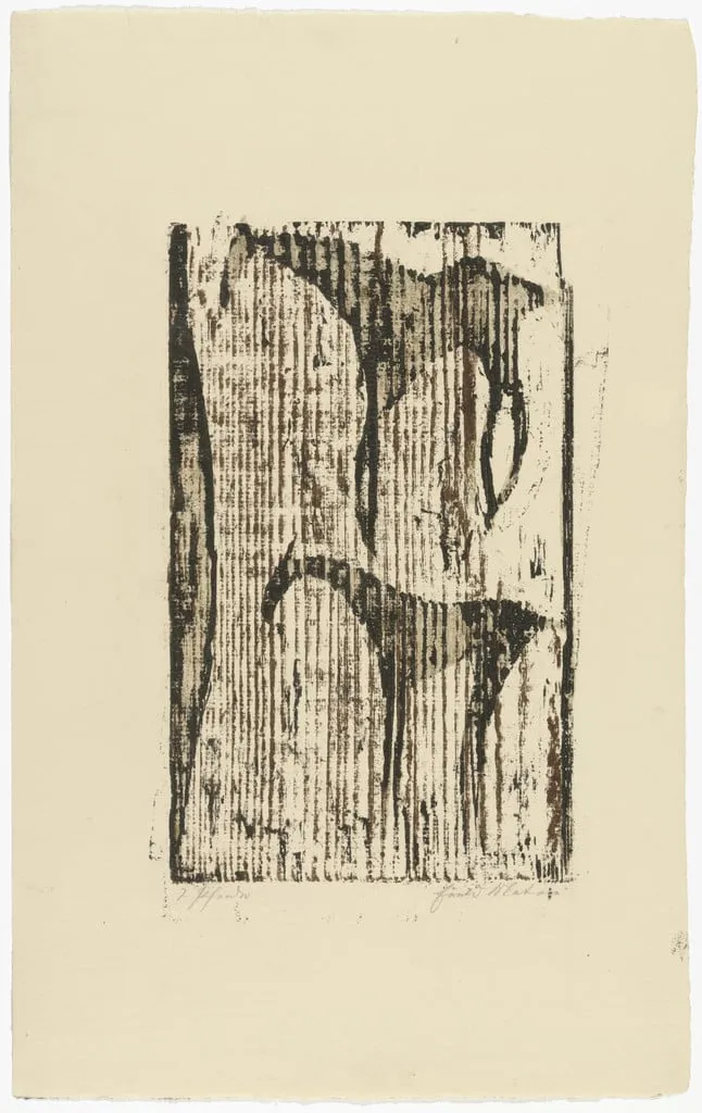 Untitled, by Ewald Mataré, watercolor, 1949