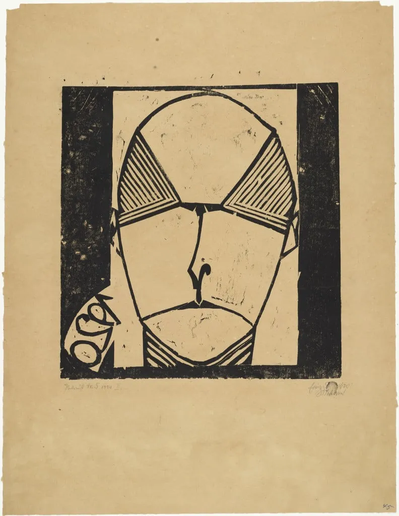 Untitled, by Ewald Mataré, ink, 1920
