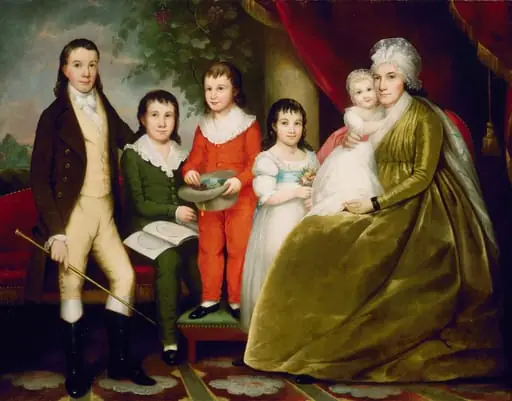Mrs. Noah Smith and Family, by Ezra Ames