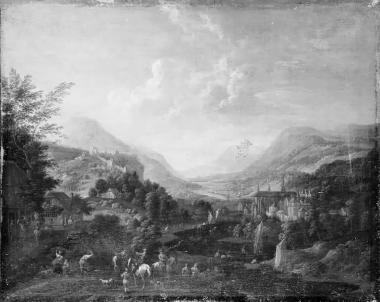 Landscape by the Rhine, by F. Baets