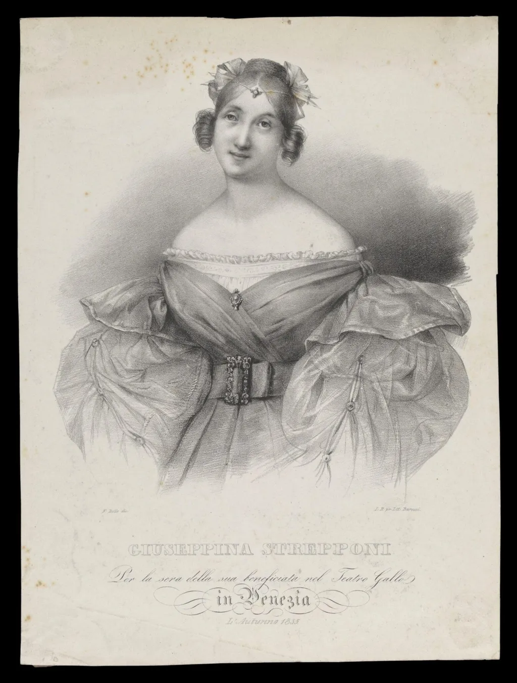H Beard Print Collection, by F. Belle, 1835