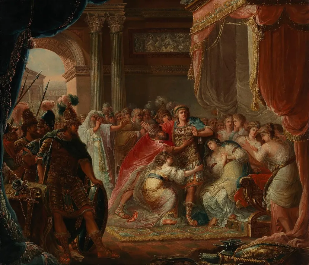 Prinssi Meleager kieltäytyy taistelemasta maan vihollisia vastaan, kopio Jonas Åkerströmin mukaan, by F. F. Sedmigradsky, unspecified