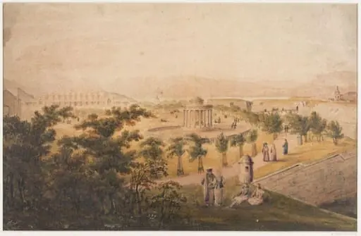 A Greek fort containing a small circular temple, by F. G. H.