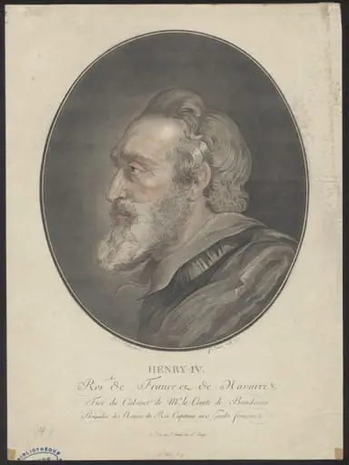 Portrait of Henry IV, king of France, by F., Jeaninet