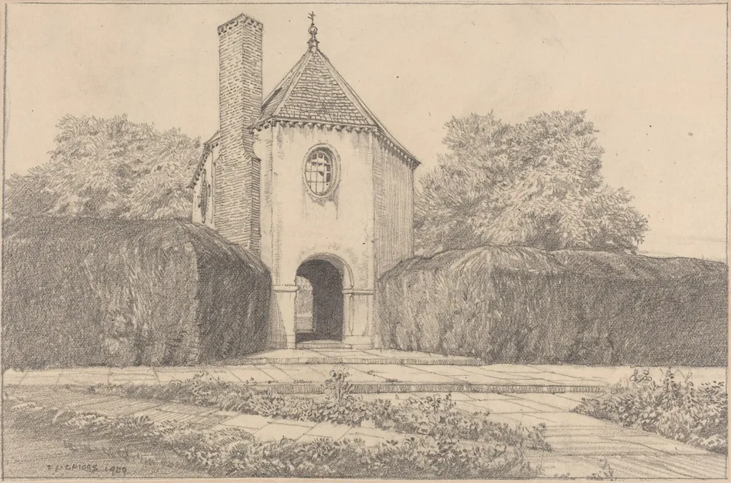Garden House, by F. L. Griggs, graphite, 1909