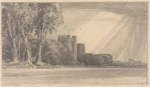 Landscape with Castle, by F. L. Griggs
