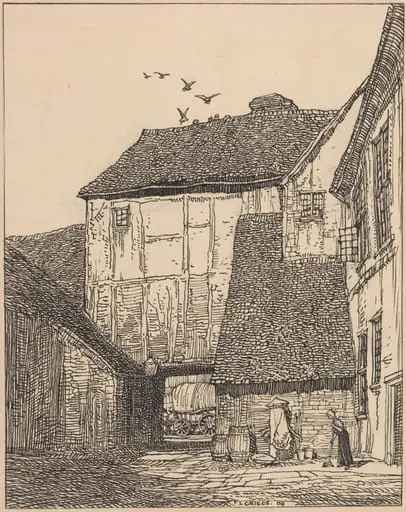 The George Inn, Beaconsfield, by F. L. Griggs