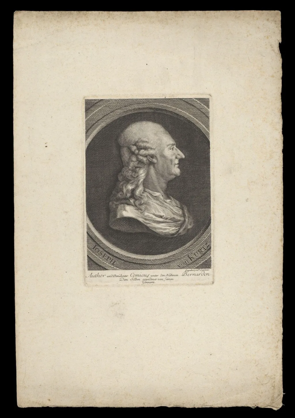 H Beard Print Collection, by F. Landerer, 1750