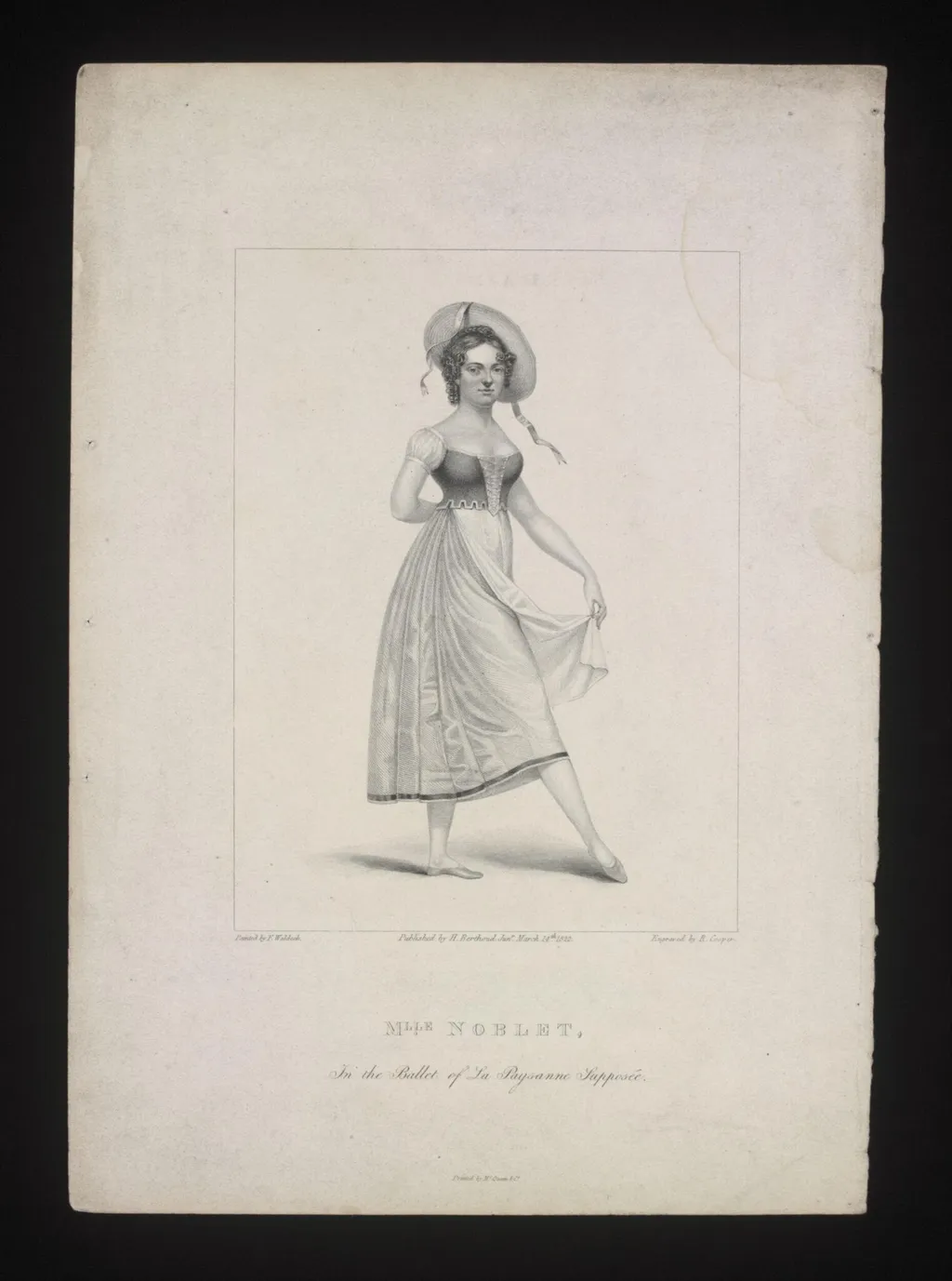 Mlle Noblet, In the Ballet of La Paysanne Supposée, by F. Waldeck, 14