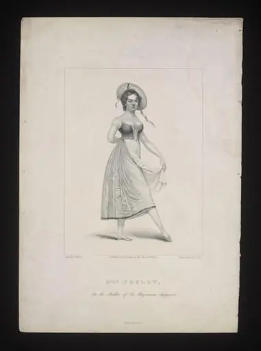 Mlle Noblet, In the Ballet of La Paysanne Supposée, by F. Waldeck