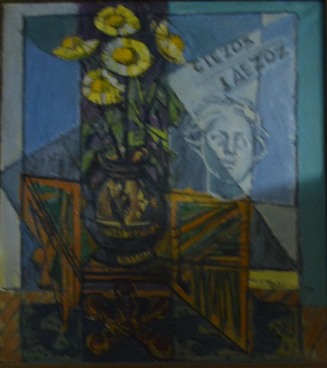 Natură moartă (Omagiu lui Glezos), detail