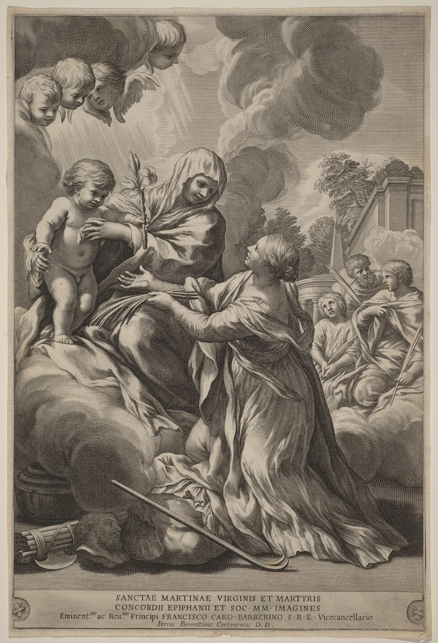 Virgin and Child with Martyrs, detail