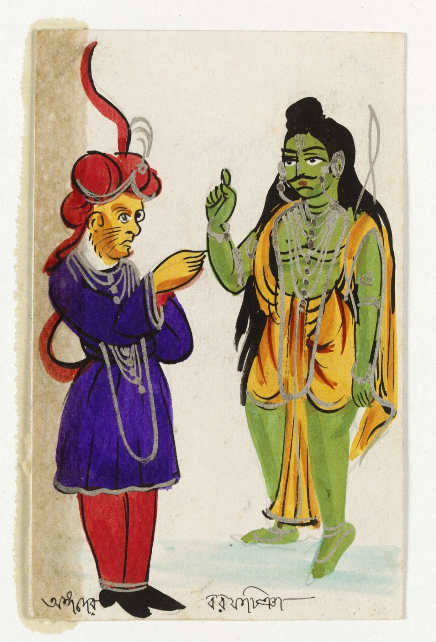 Angada and Rama, detail