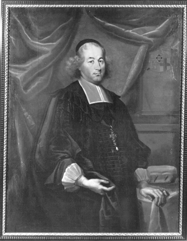 Bildnis des Johann Hugo von Orsbeck, Bischof von Speyer und Erzbischof und Kurfürst von Trier (1634-1711), detail