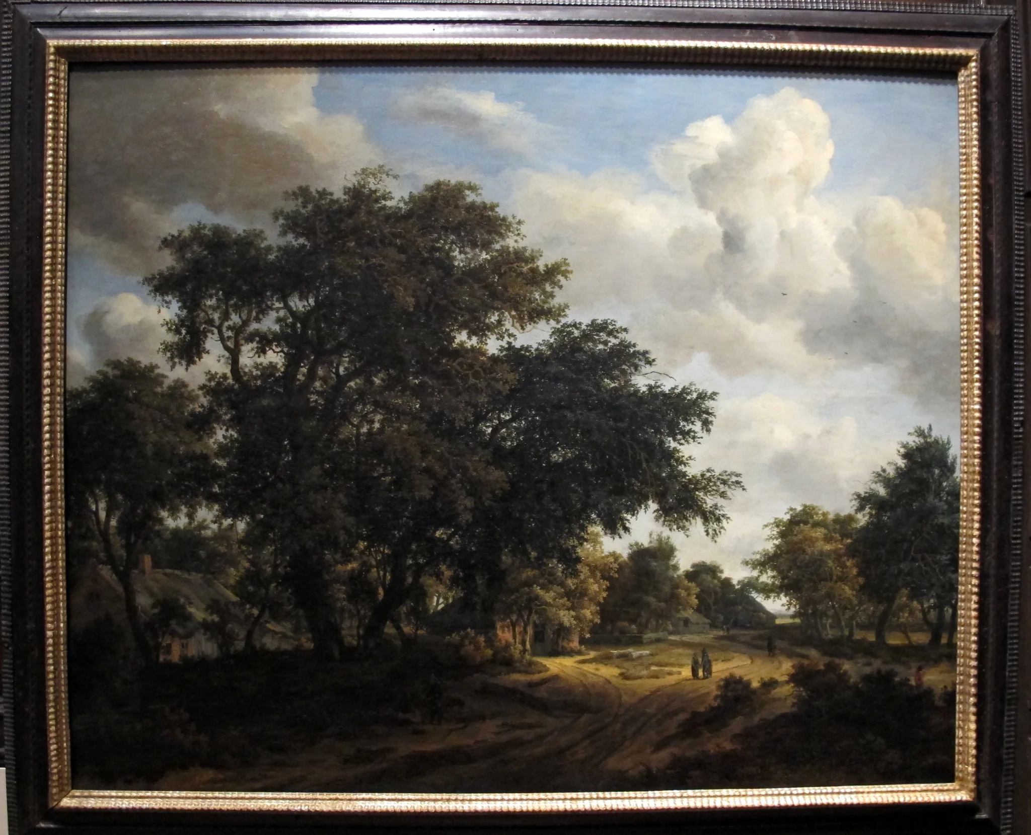 Landscape with a Wooded Road, detail