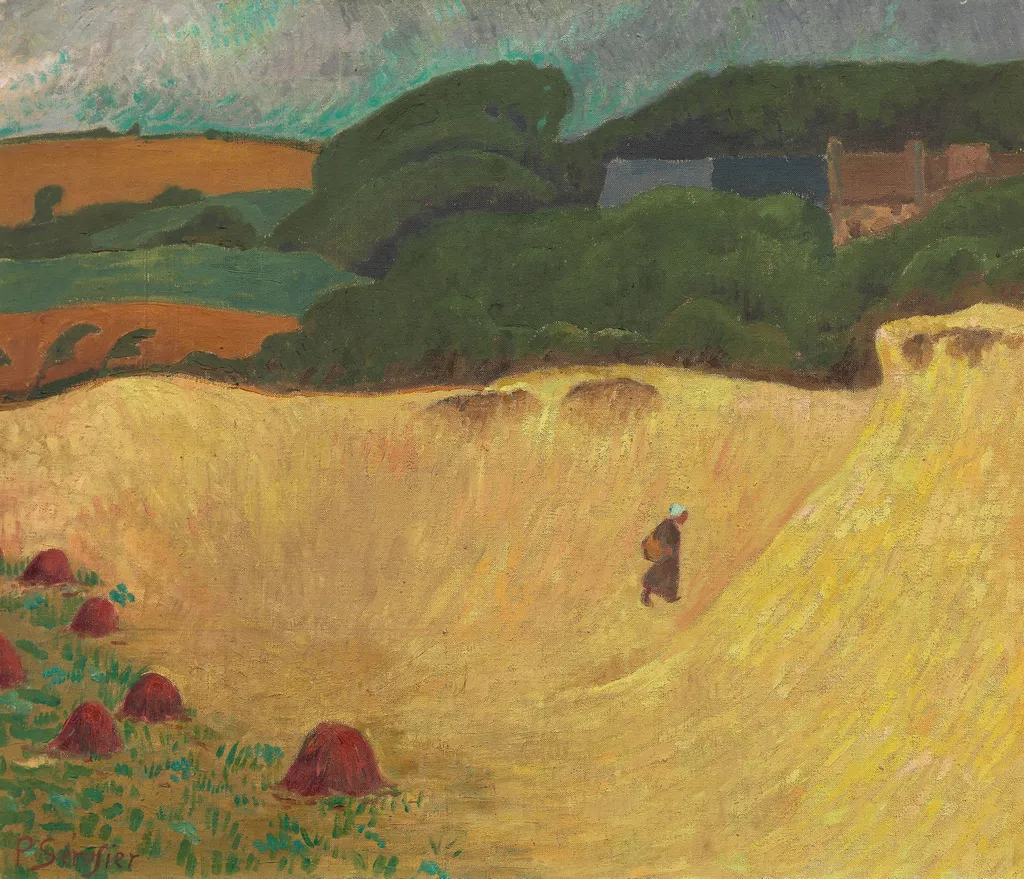 The Beach of Les Grands Sables at Le Pouldu, by Paul Sérusier, oil, 1896